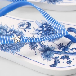 Chinelo Feminino Ipanema Vibra Floral Azul