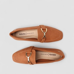 Sapatilha Feminina Dakota Enfeite Metálico Caramelo