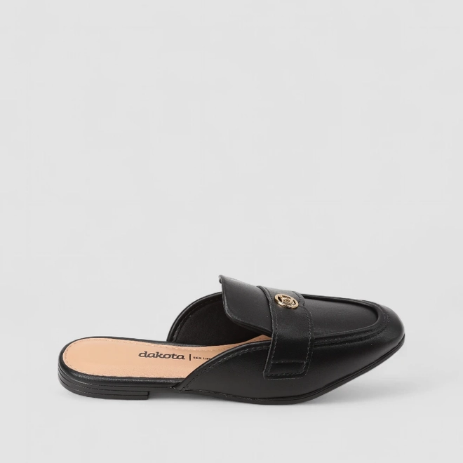 Mule Feminino Dakota Enfeite Metálico Preto
