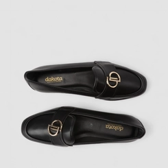 Mocassim Feminino Dakota Detalhe Metalizado Preto