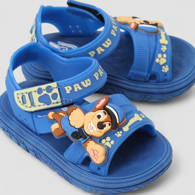 Sandália Bebê Grendene Kids Patrulha Canina Chase Azul
