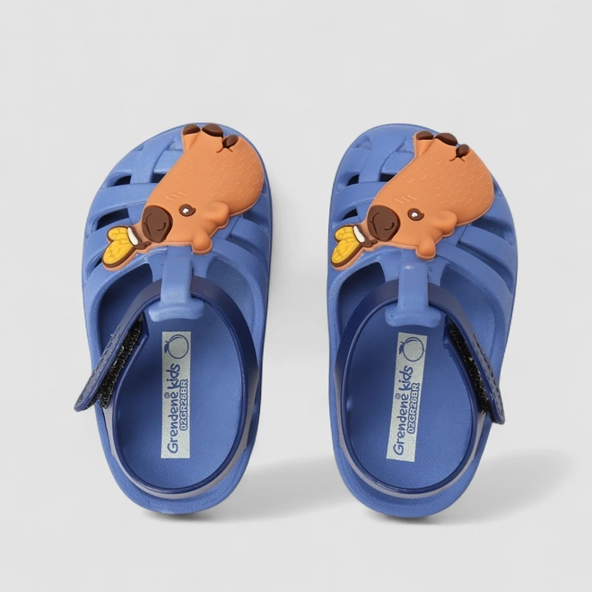 Sandália Aranha Bebê Grendene Kids Capirava Azul