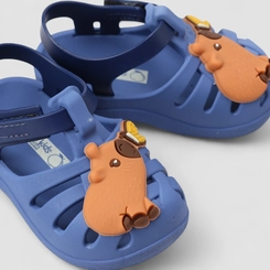 Sandália Aranha Bebê Grendene Kids Capirava Azul