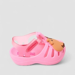 Sandália Aranha Bebê Grendene Kids Glitter Capirava Rosa