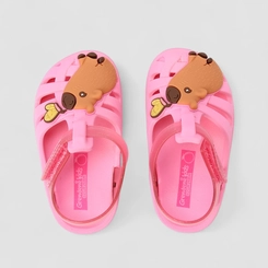 Sandália Aranha Bebê Grendene Kids Glitter Capirava Rosa
