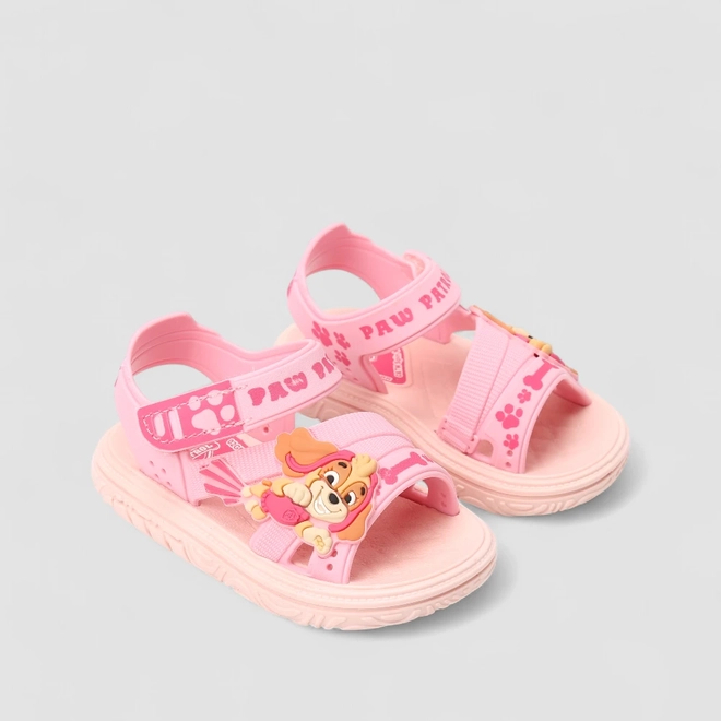Sandália Bebê Feminina Grendene Kids Patrulha Canina Skye Rosa