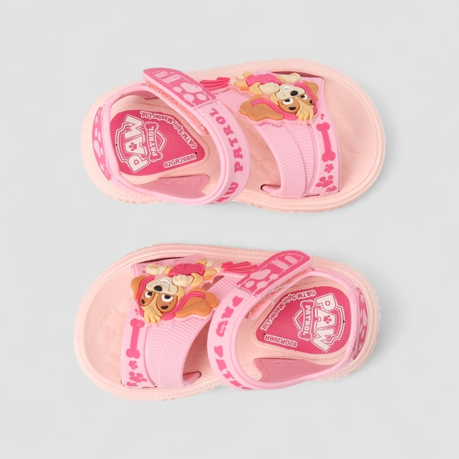 Sandália Bebê Feminina Grendene Kids Patrulha Canina Skye Rosa