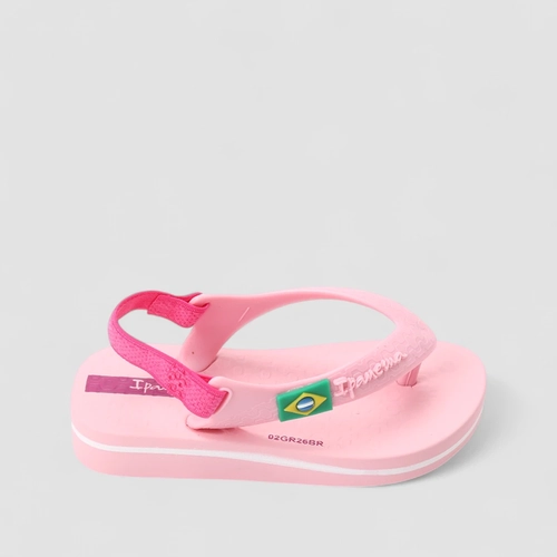 Chinelo Bebê Ipanema Tira Elástica Rosa
