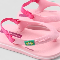 Chinelo Bebê Ipanema Tira Elástica Rosa