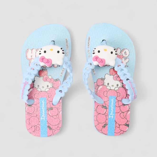 Chinelo Infantil Ipanema Hello Kitty Azul
