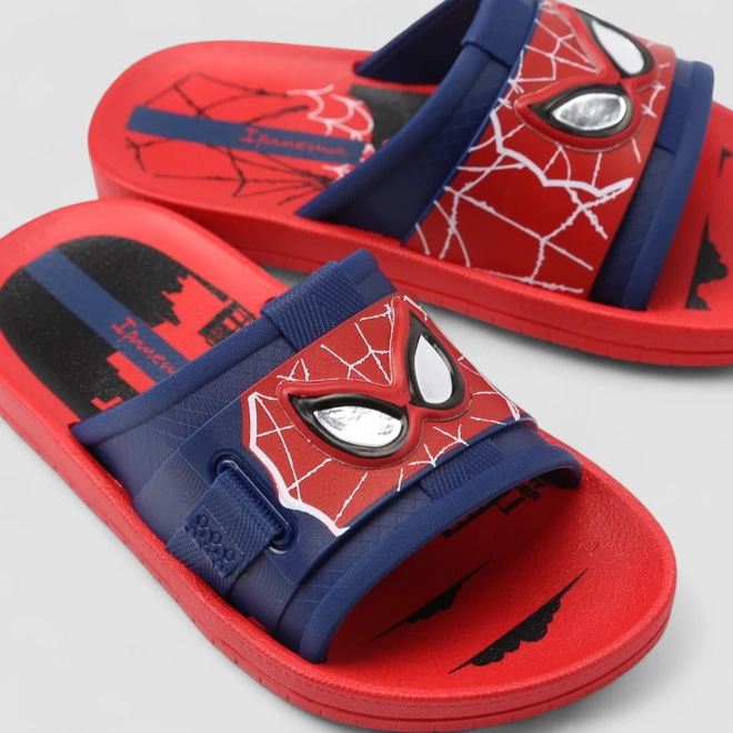 Chinelo Infantil Ipanema Homem-Aranha Vermelho Azul