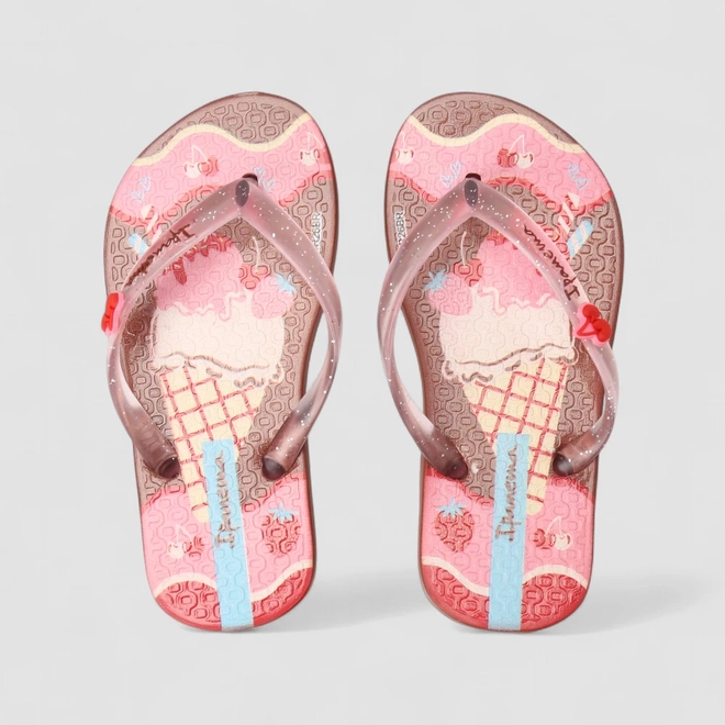 Chinelo Menina Infantil Ipanema Sorvete Marrom