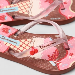 Chinelo Menina Infantil Ipanema Sorvete Marrom