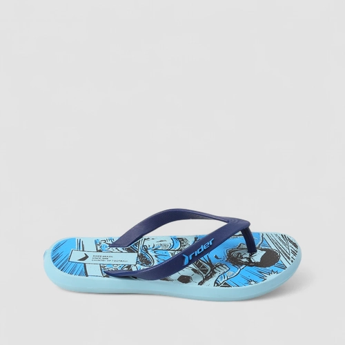 Chinelo Infantil Rider Football Azul