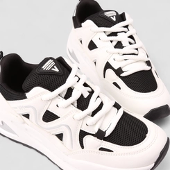 Tênis Casual Feminino Via Marte Preto & Branco