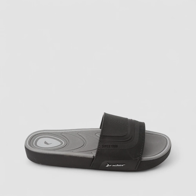 Slide Masculino Rider Preto & Cinza