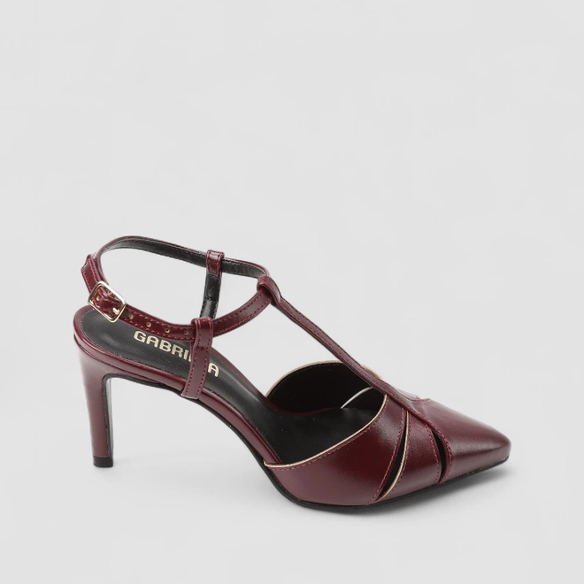 Slingback Feminino Gabriela Tira Peito Vinho