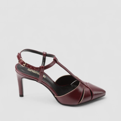Slingback Feminino Gabriela Tira Peito Vinho