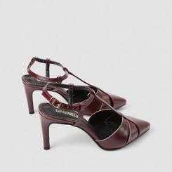 Slingback Feminino Gabriela Tira Peito Vinho