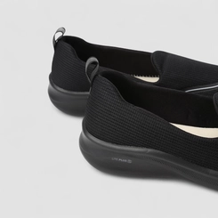 Slip On Esportivo Feminino Actvitta Calce Fácil Preto