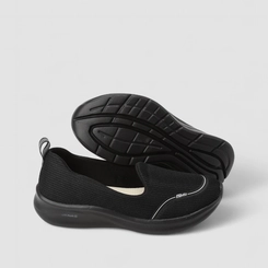 Slip On Esportivo Feminino Actvitta Calce Fácil Preto