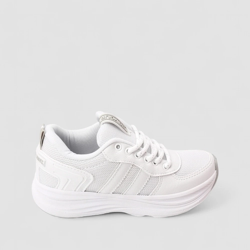 Tênis Casual Feminino Ollie Originals Mesh Branco