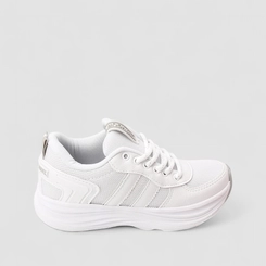 Tênis Casual Feminino Ollie Originals Mesh Branco