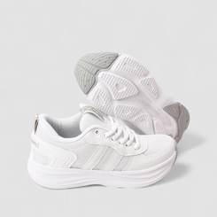 Tênis Casual Feminino Ollie Originals Mesh Branco