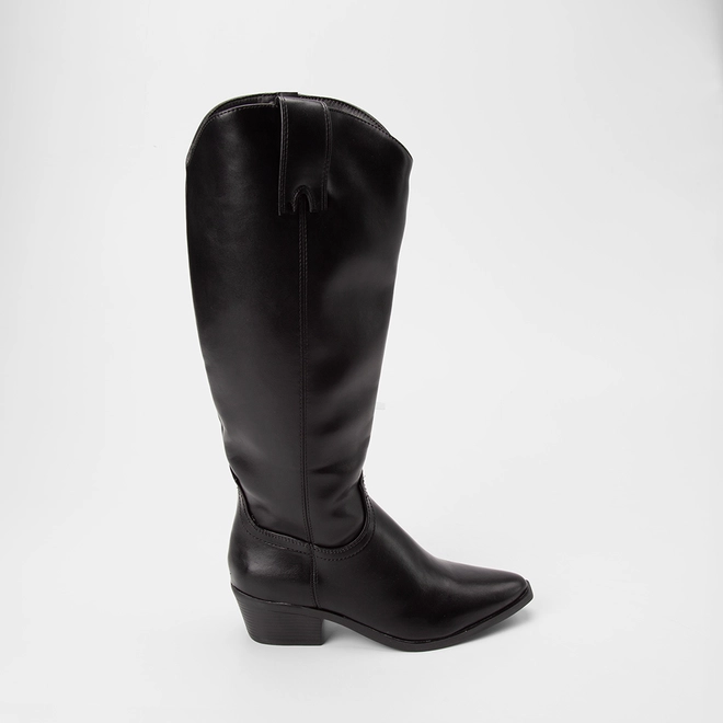 Bota Feminina Sua Cia Cano Alto Preto