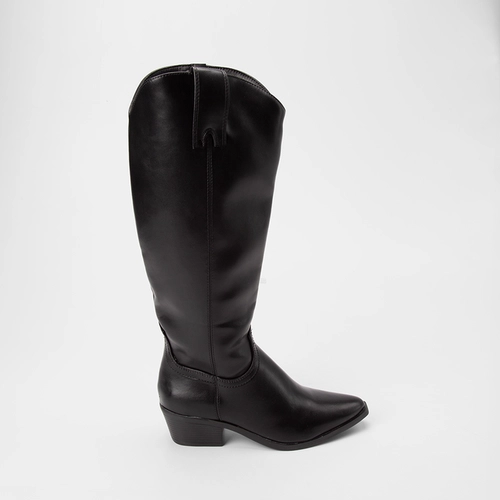 Bota Feminina Sua Cia Cano Alto Preto