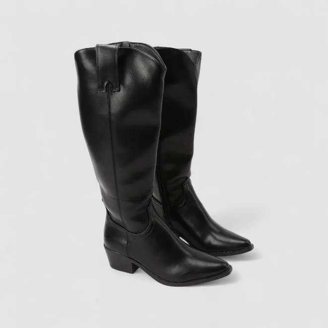 Bota Feminina Sua Cia Cano Alto Preto