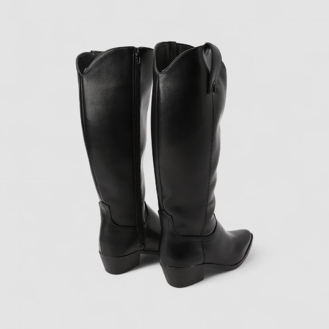 Bota Feminina Sua Cia Cano Alto Preto