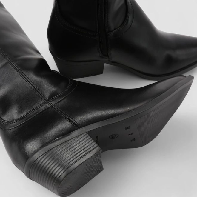 Bota Feminina Sua Cia Cano Alto Preto