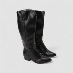 Bota Feminina Sua Cia Cano Alto Preto