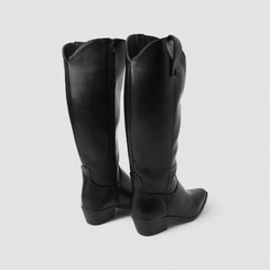 Bota Feminina Sua Cia Cano Alto Preto