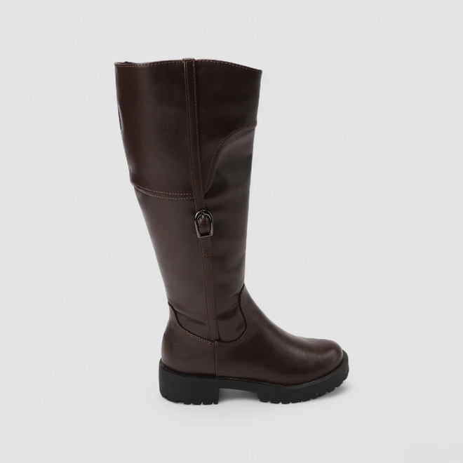 Bota Feminina Sua Cia Cano Alto Enfeite Fivela Marrom