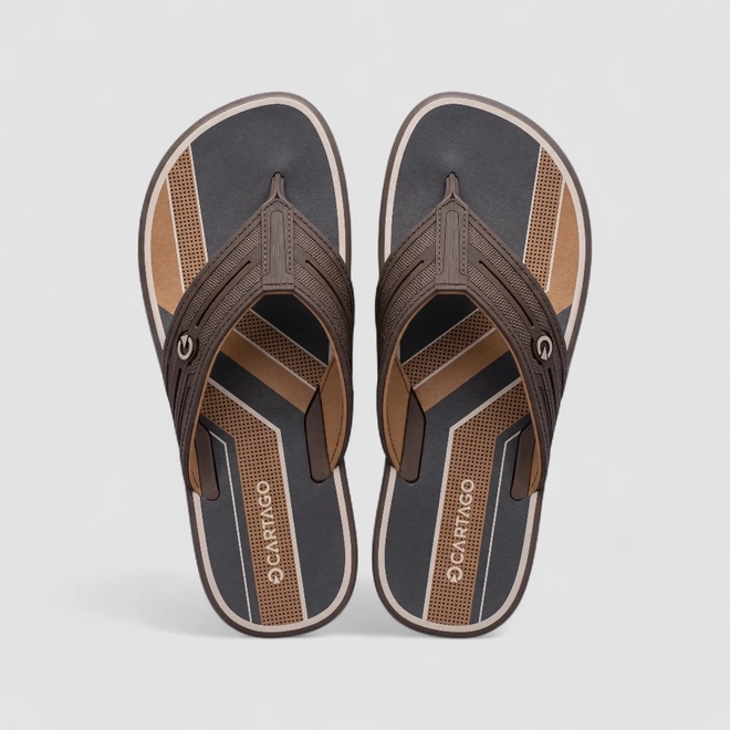 Chinelo Masculino Cartago Marrom