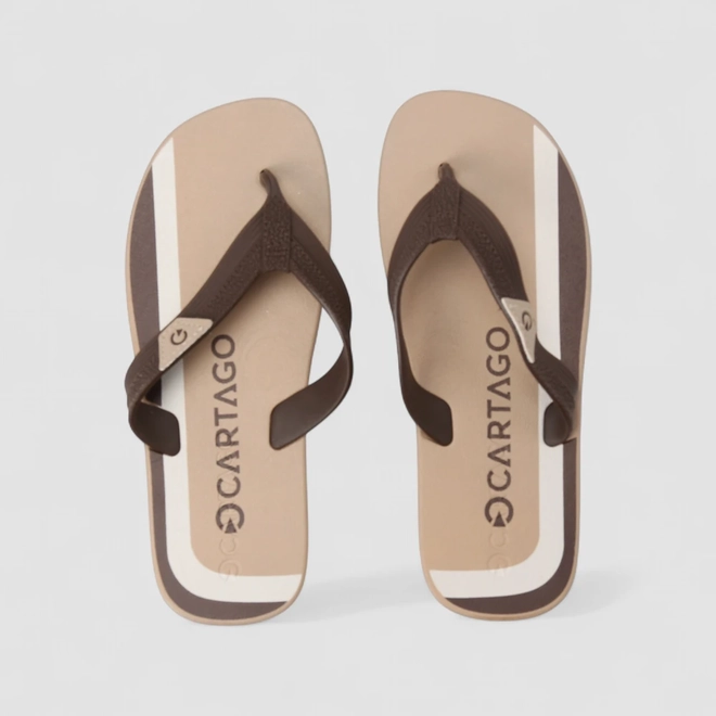 Chinelo Masculino Cartago Atlanta II Marrom