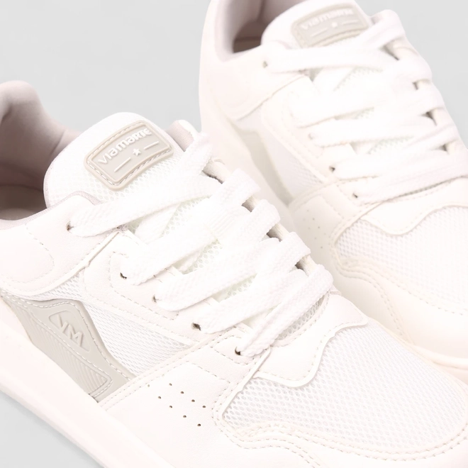Tênis Casual Feminino Via Marte Mesh Branco