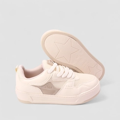Tênis Casual Feminino Via Marte Mesh Marfim