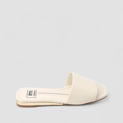 Rasteira Feminina Moleca Tira Larga Off-White
