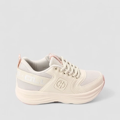 Tênis Casual Feminino Ollie Originals Mesh Bege