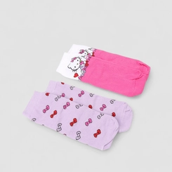 Kit Meia Infantil STZ Hello Kitty 2 Pares 27-30 Multicolor