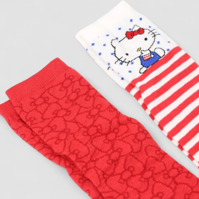 Kit Meia Infantil STZ Hello Kitty 2 Pares 34-39 Multicolor