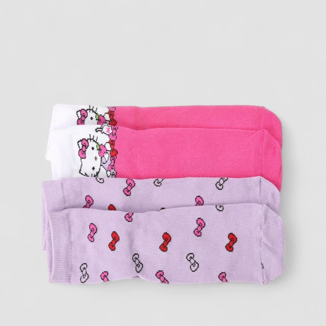 Kit Meia Infantil STZ Hello Kitty 2 Pares 31-34 Multicolor
