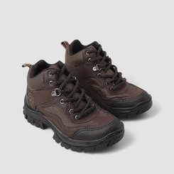 Bota Coturno Infantil Vertus Adventure Mesh Marrom