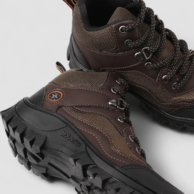 Bota Coturno Infantil Vertus Adventure Mesh Marrom