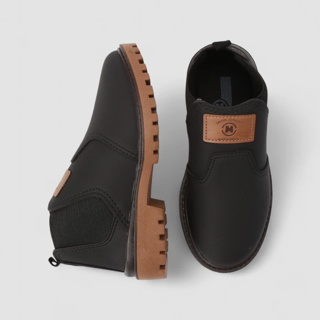 Bota Chelsea Infantil Molekinho Tratorado Preto