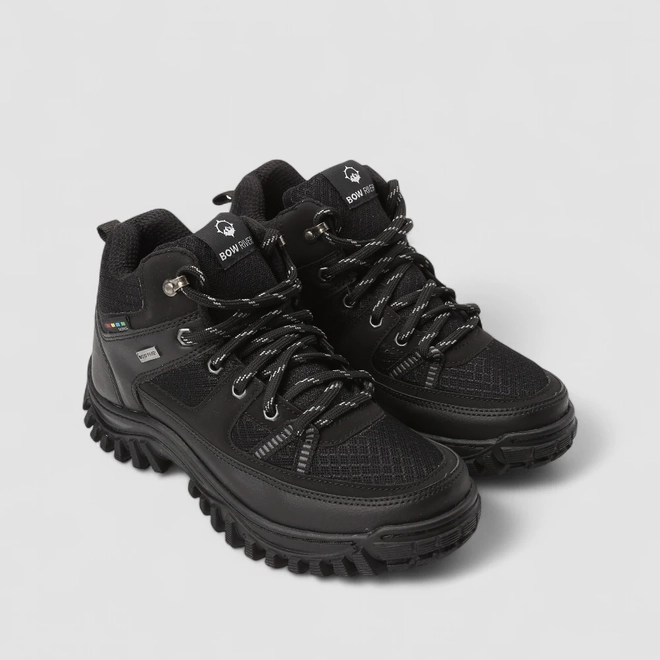 Bota Trekking Masculina Bow River Adventure Mesh Preto