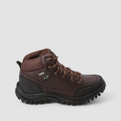 Bota Trekking Masculina Bow River Adventure Mesh Marrom